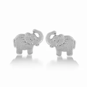RHODIUM ELEPHANT STUD  EARRING #SWKK-6094RHO (GC6)