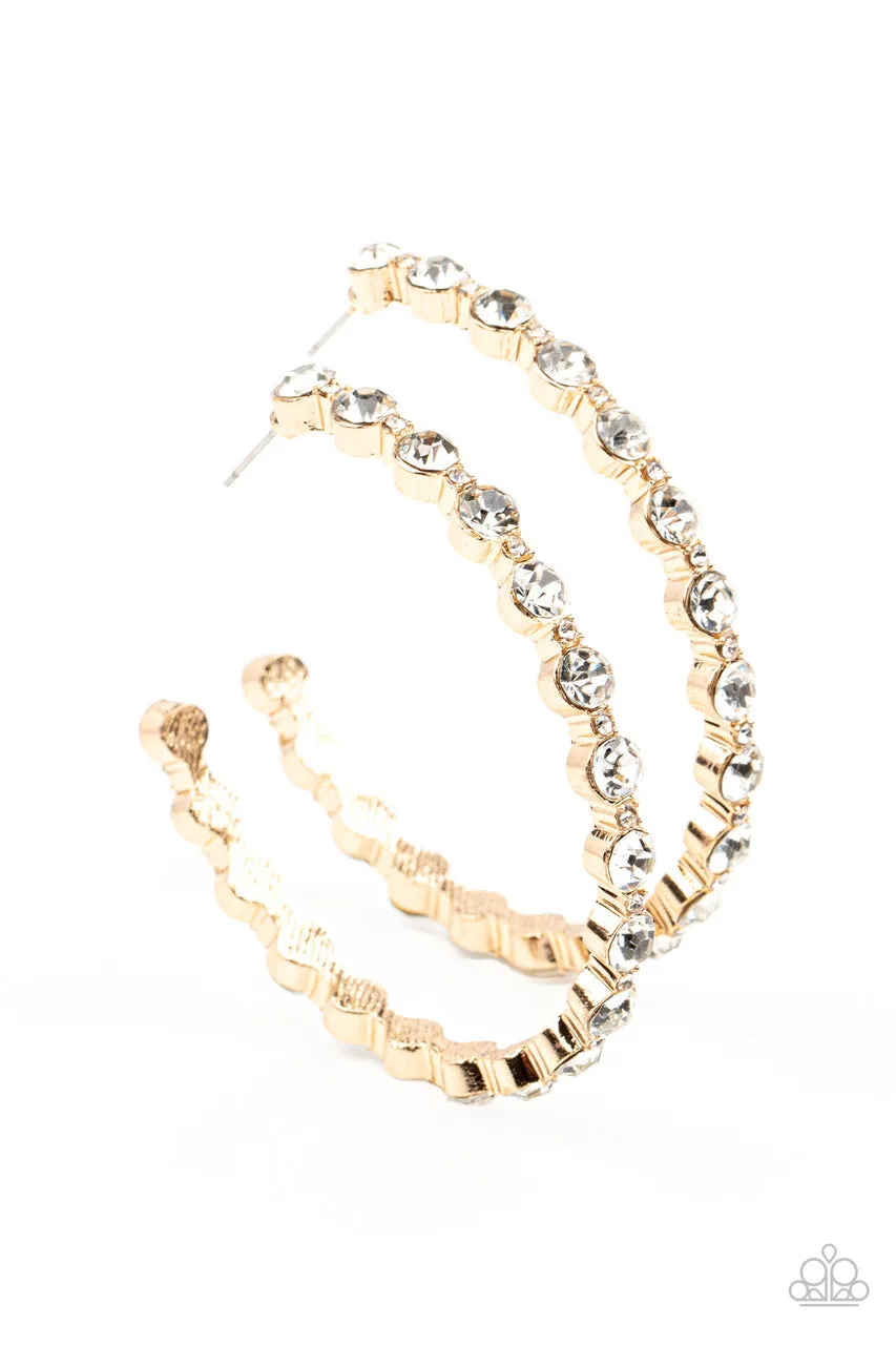 Royal Reveler Gold Paparazzi Earrings