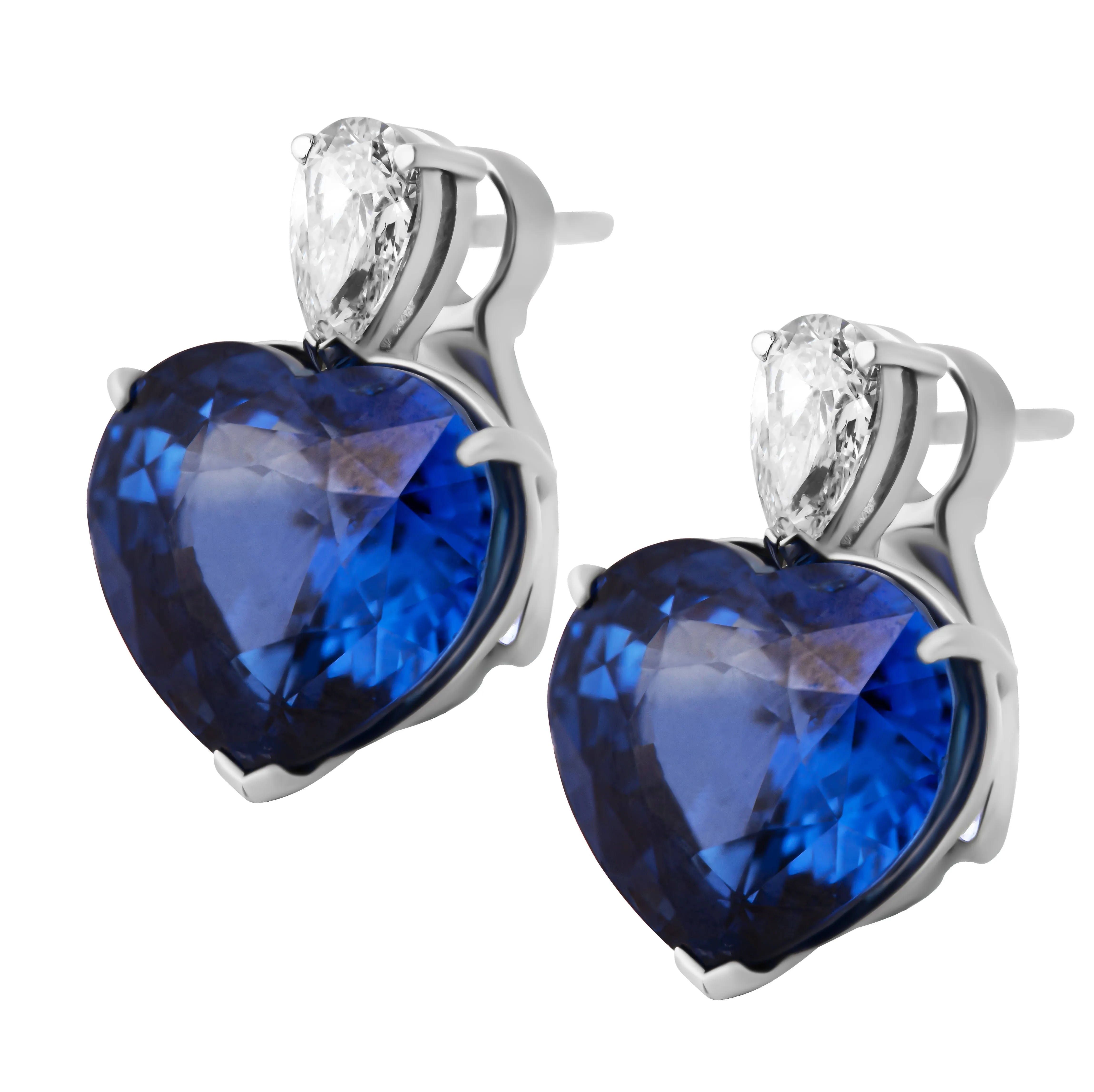 Sapphire & Diamond Earrings
