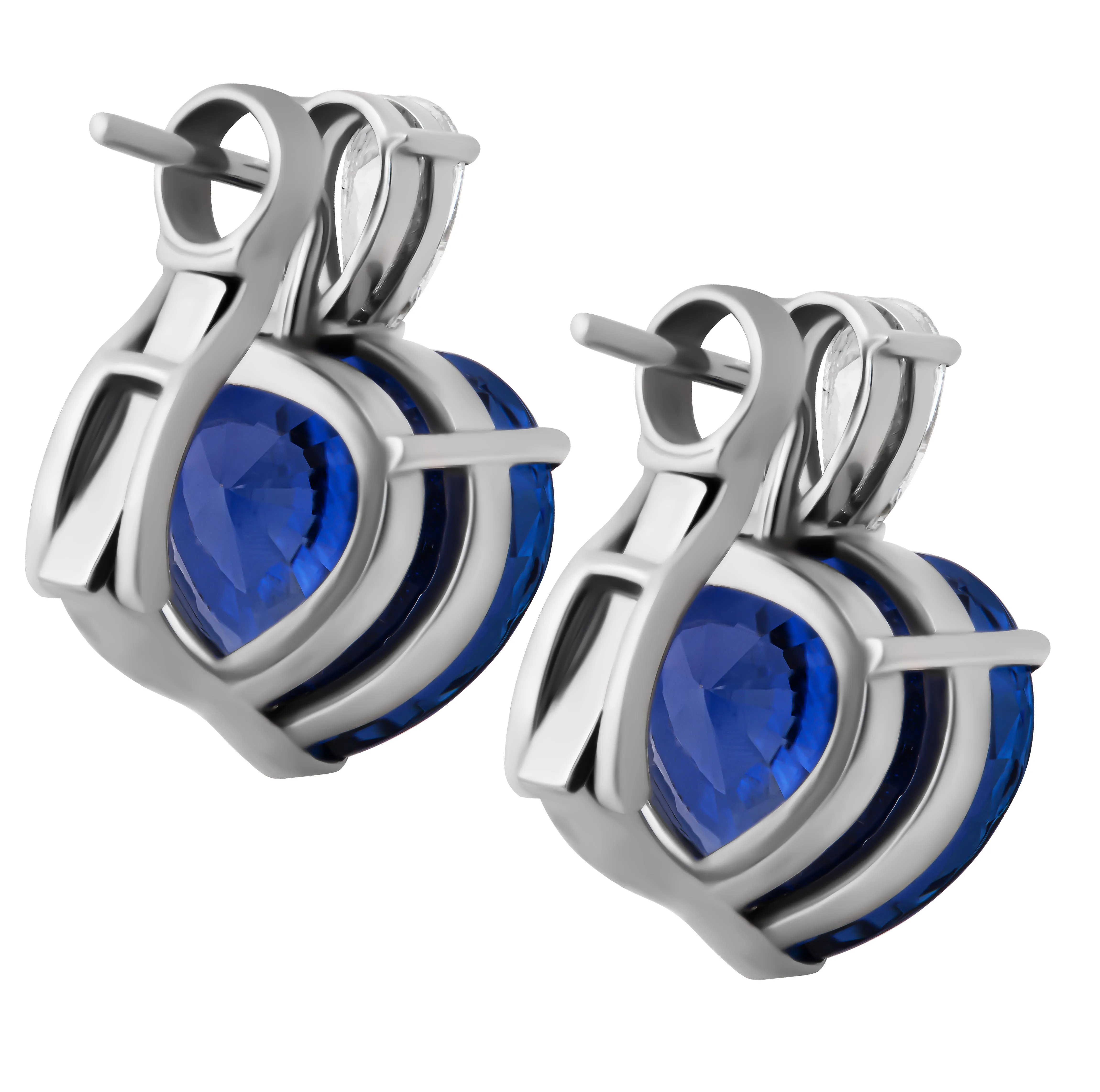 Sapphire & Diamond Earrings