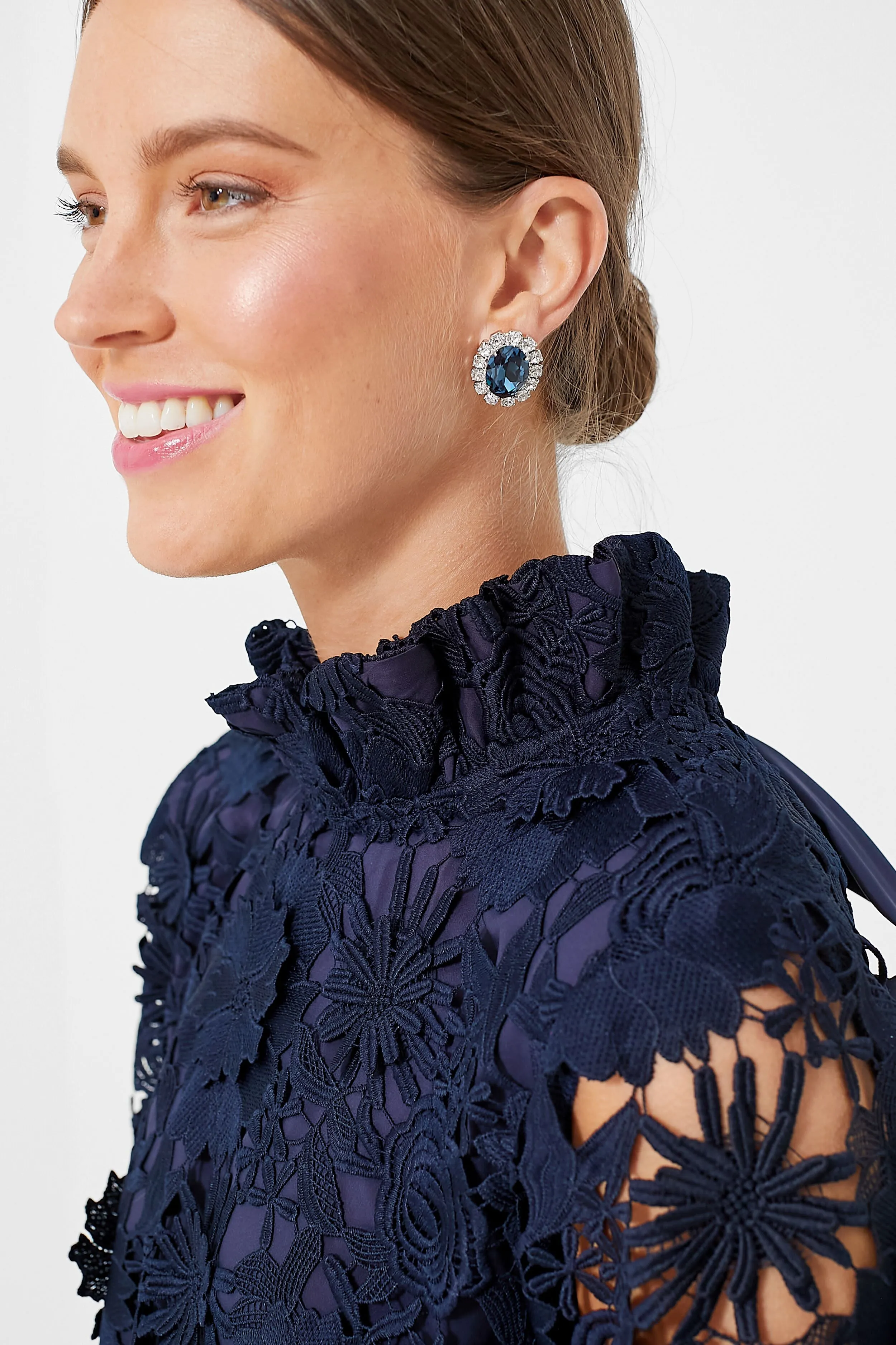 Sapphire Diana Stud Earrings