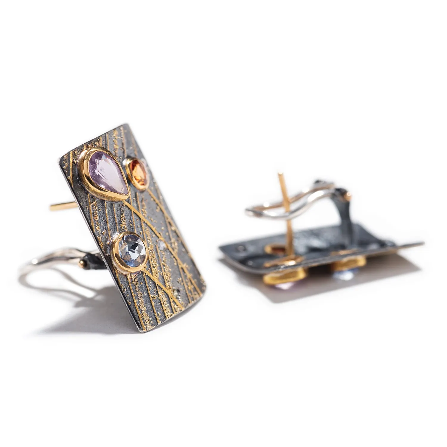 Sapphire Field Earrings