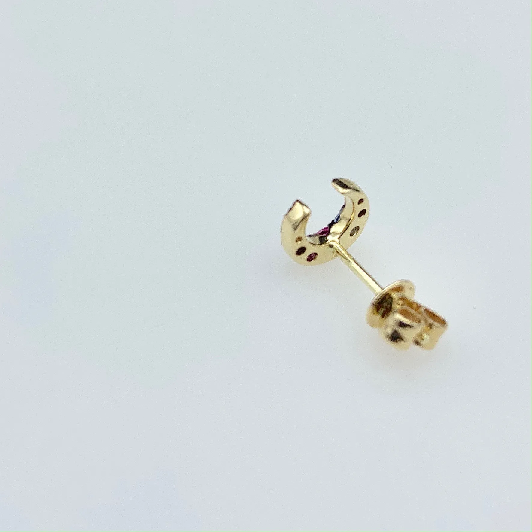 Sapphire rainbow earrings