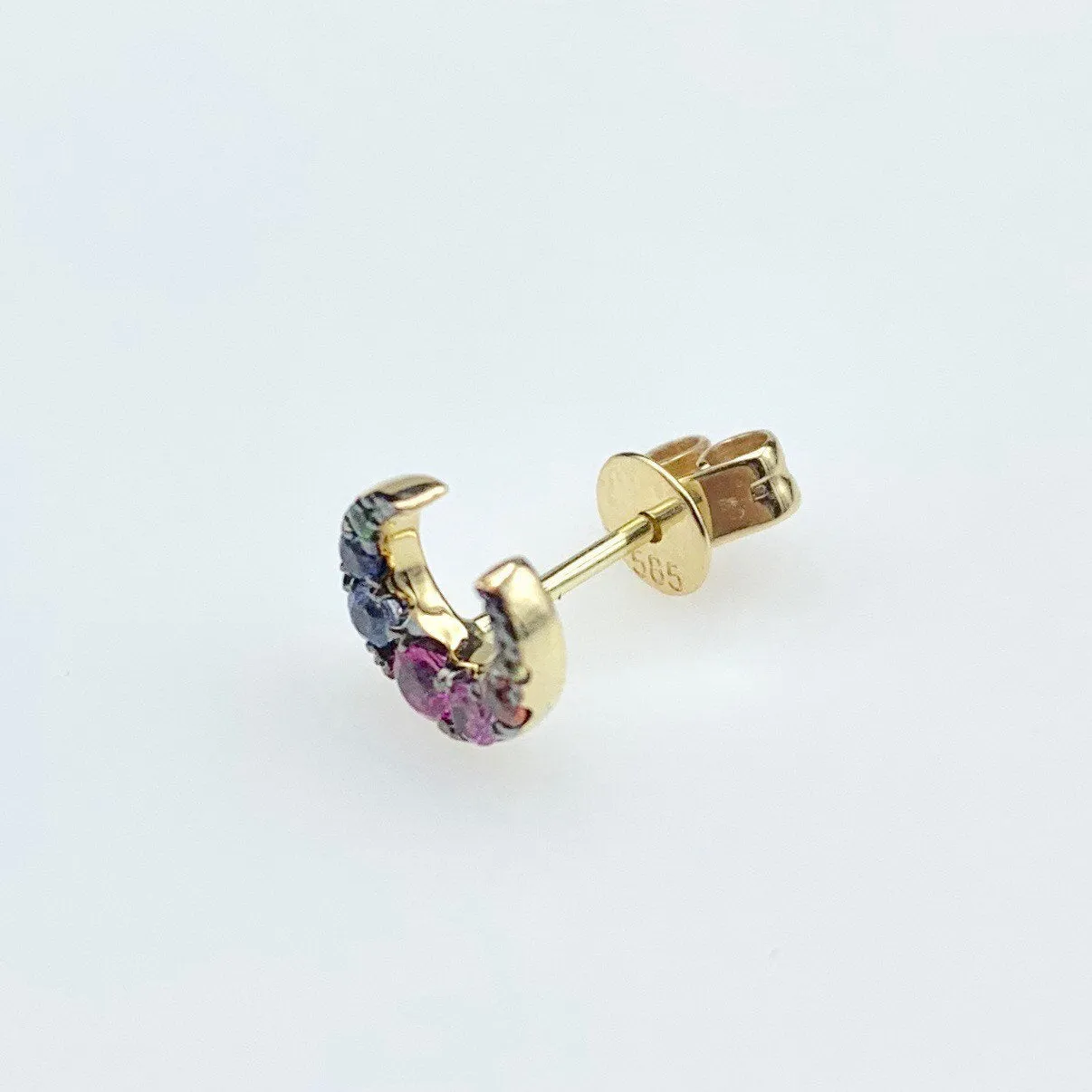 Sapphire rainbow earrings
