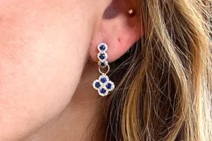 Sarah Sapphire Charm Earrings