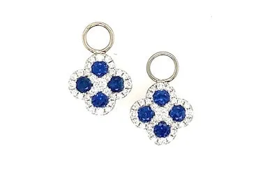 Sarah Sapphire Charm Earrings