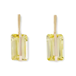 Sasha Earrings with Lemon Quartz