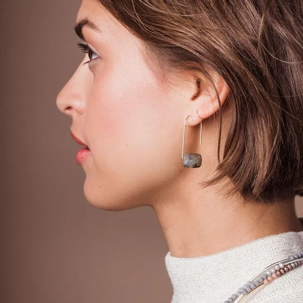 Scout Curated Wears Floating Stone Earring - Picasso Jasper