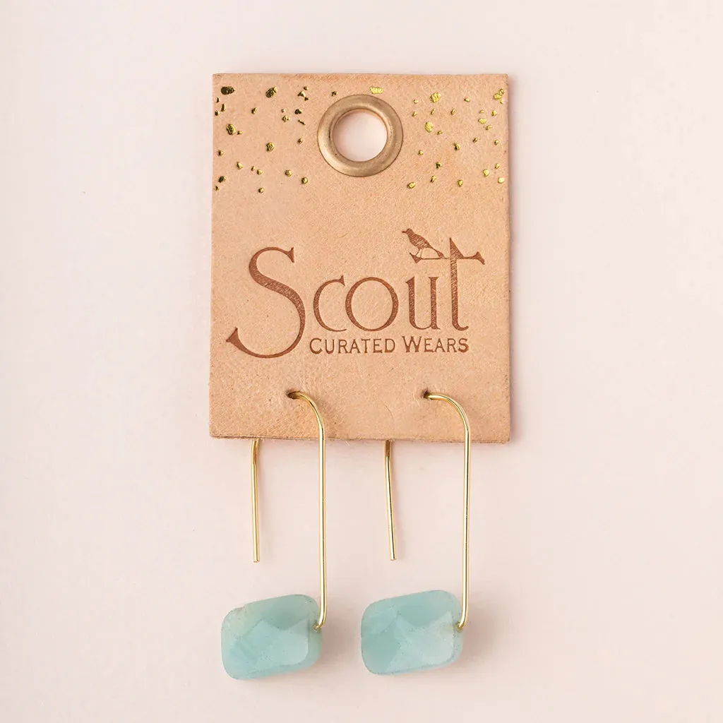 Scout Curated Wears Floating Stone Earring - Sunstone