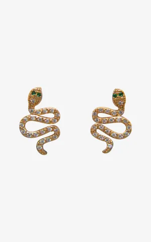 Serpentine Stud Earrings