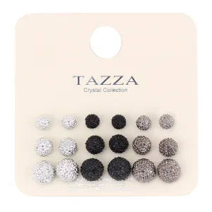 SET OF 9 STUD  EARRINGS #SQ3816 (MD5/SE17)