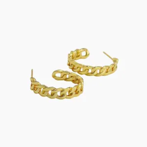 Shaylee Chain Hoop Earrings