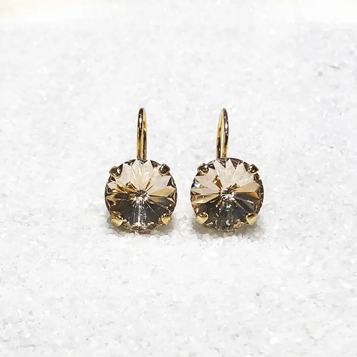 Silk Gold Swarovski Earrings
