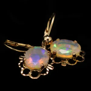 Simone - Vintage Ethiopian Opal Earrings with Leverbacks