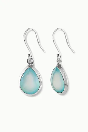 Sivalya Aqua Opal Silver Earrings- Bliss