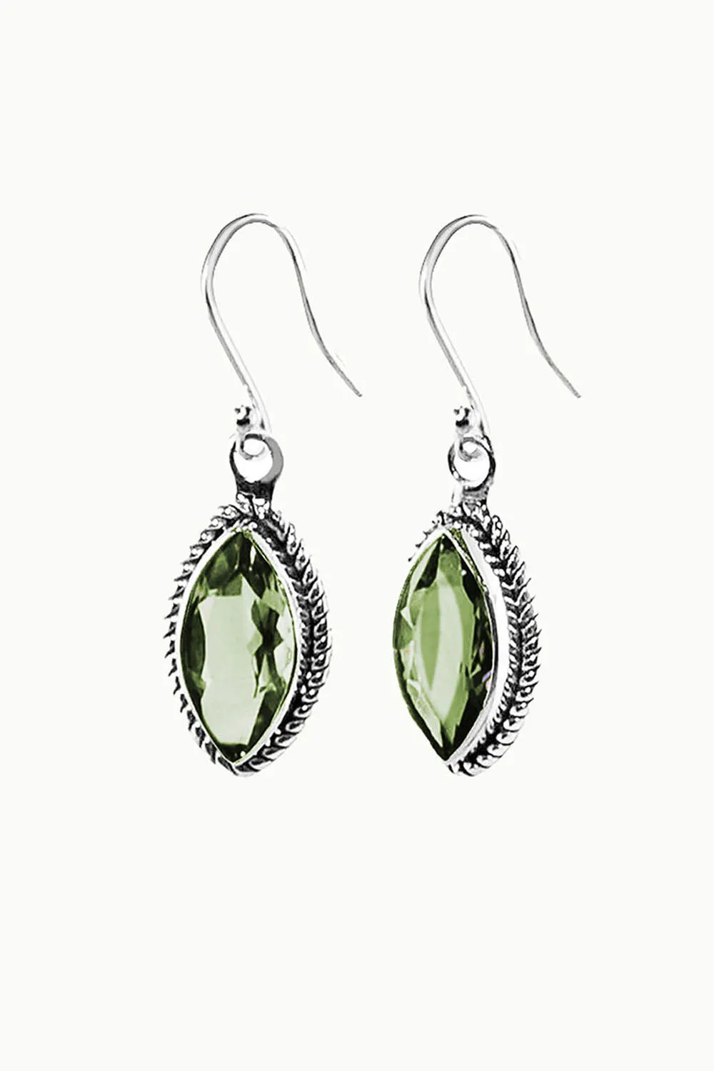 Sivalya Prasiolite Drop Earrings - Ananda