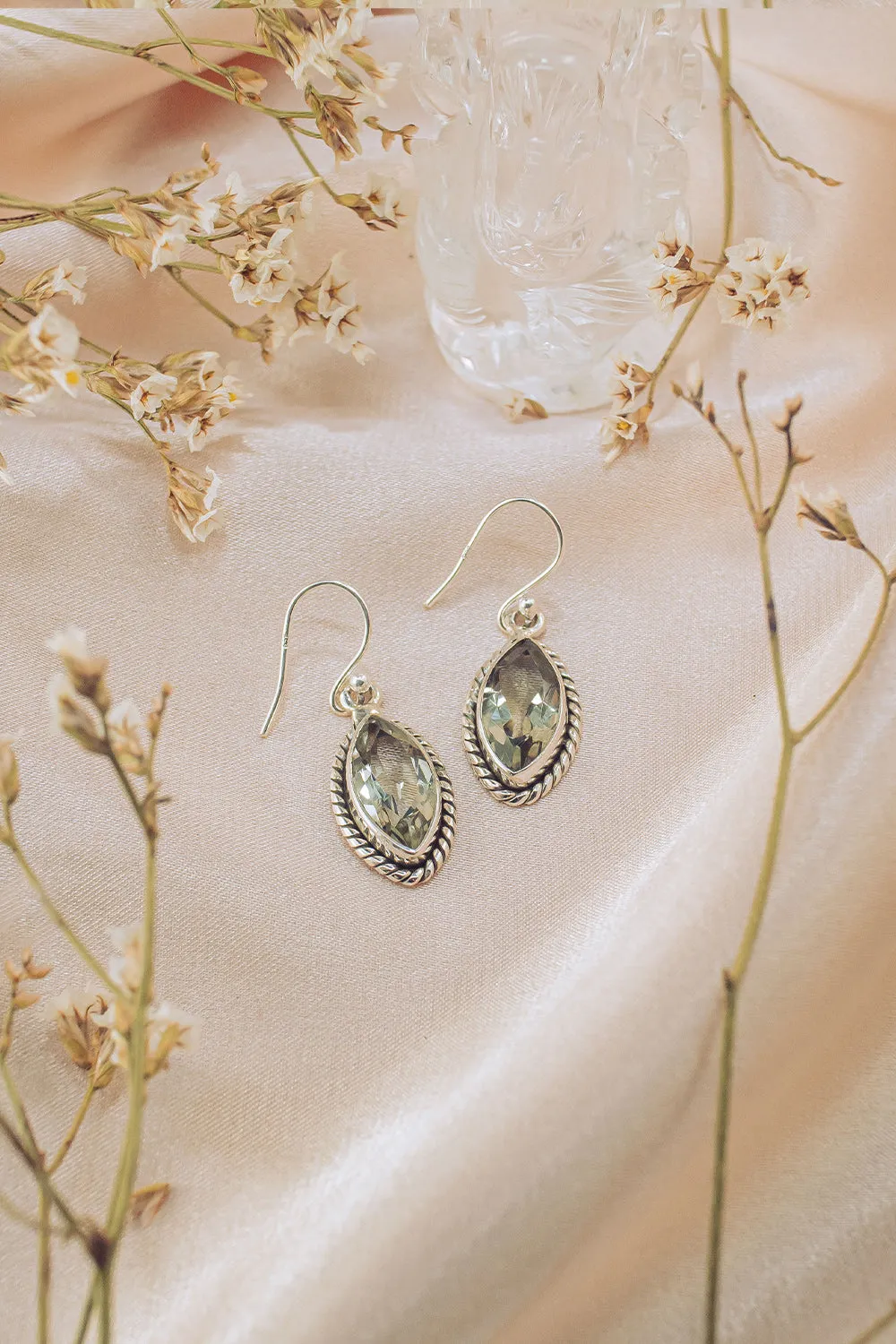 Sivalya Prasiolite Drop Earrings - Ananda