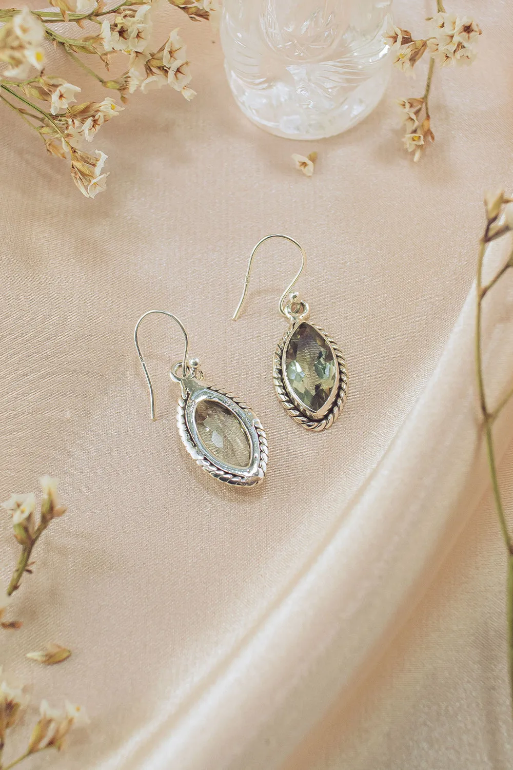 Sivalya Prasiolite Drop Earrings - Ananda