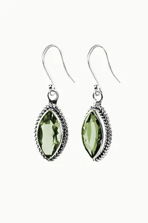 Sivalya Prasiolite Drop Earrings - Ananda