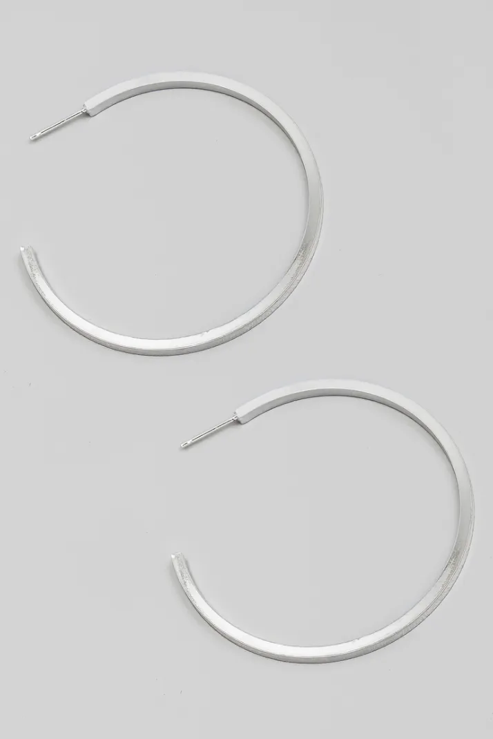 Skinny Hoop Earrings