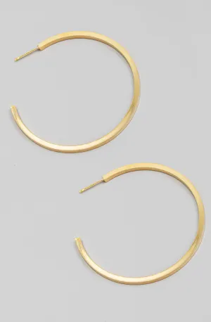 Skinny Hoop Earrings