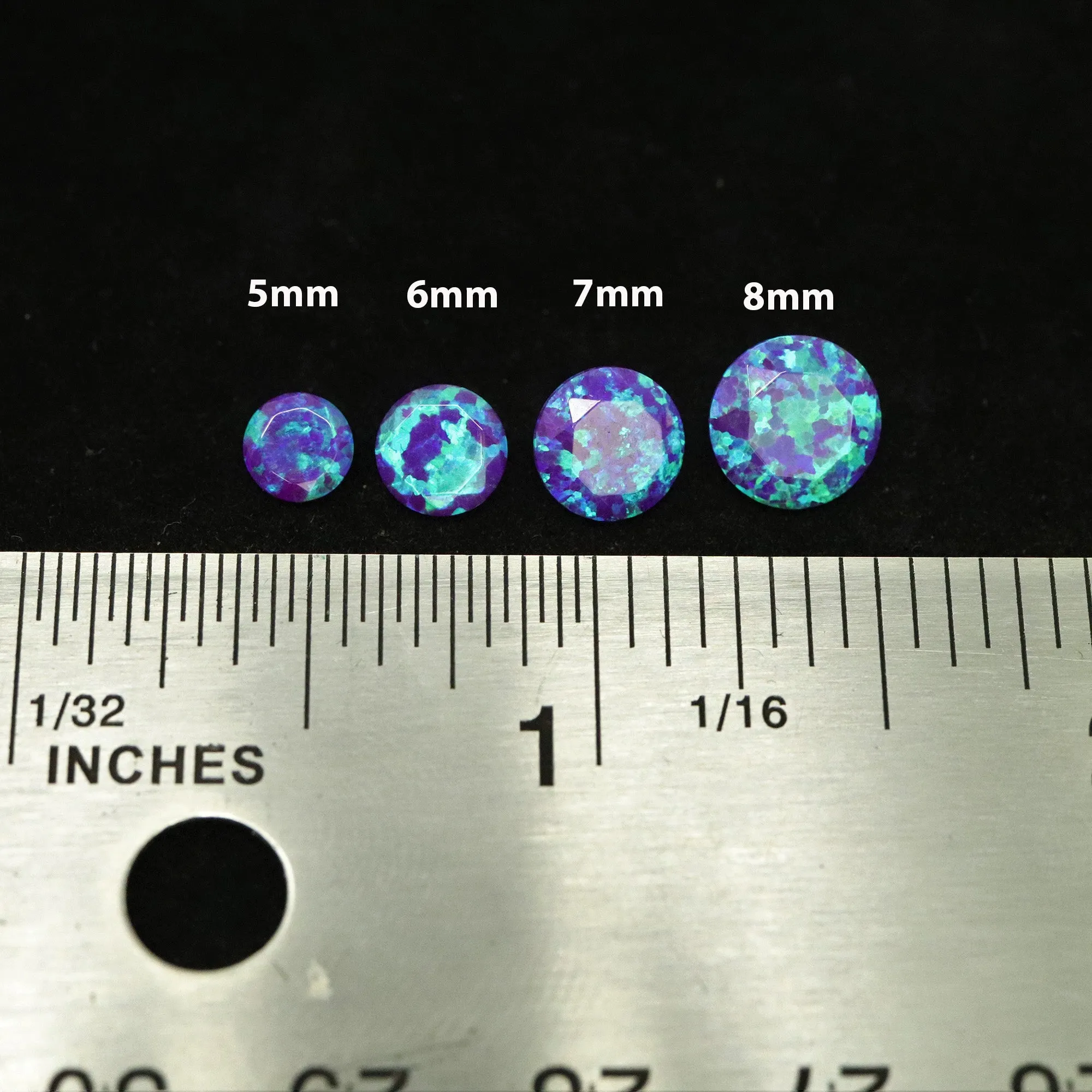 Sleepy Lavender Opal Stud Earrings