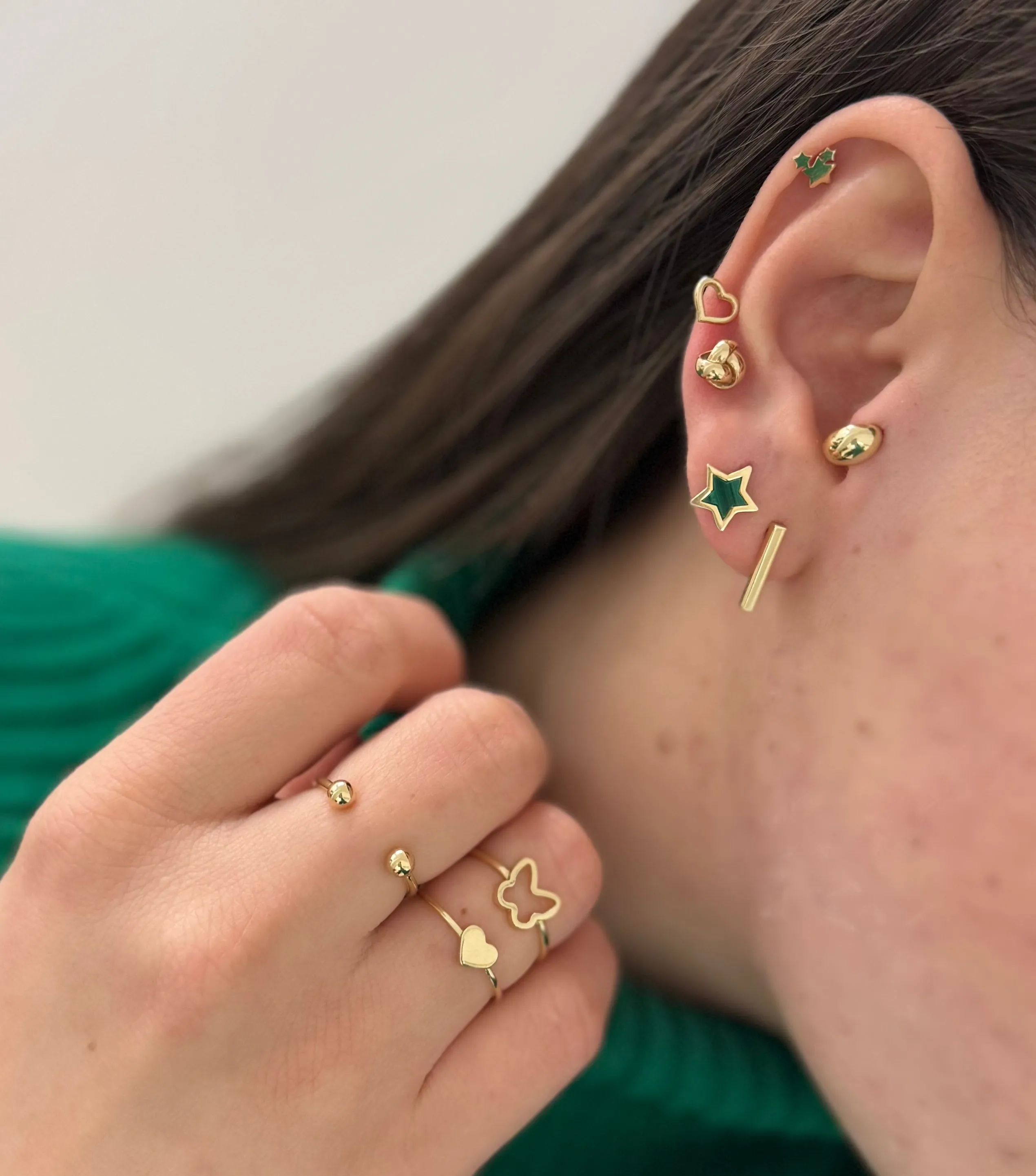 Small Love Knot Stud Earrings