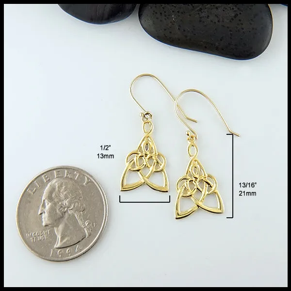 Small Mother's Knot Drop Earrings