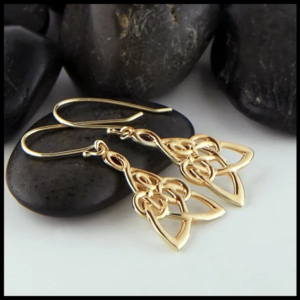 Small Mother's Knot Drop Earrings
