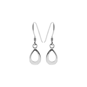 Smile small teardrop ribbon earrings