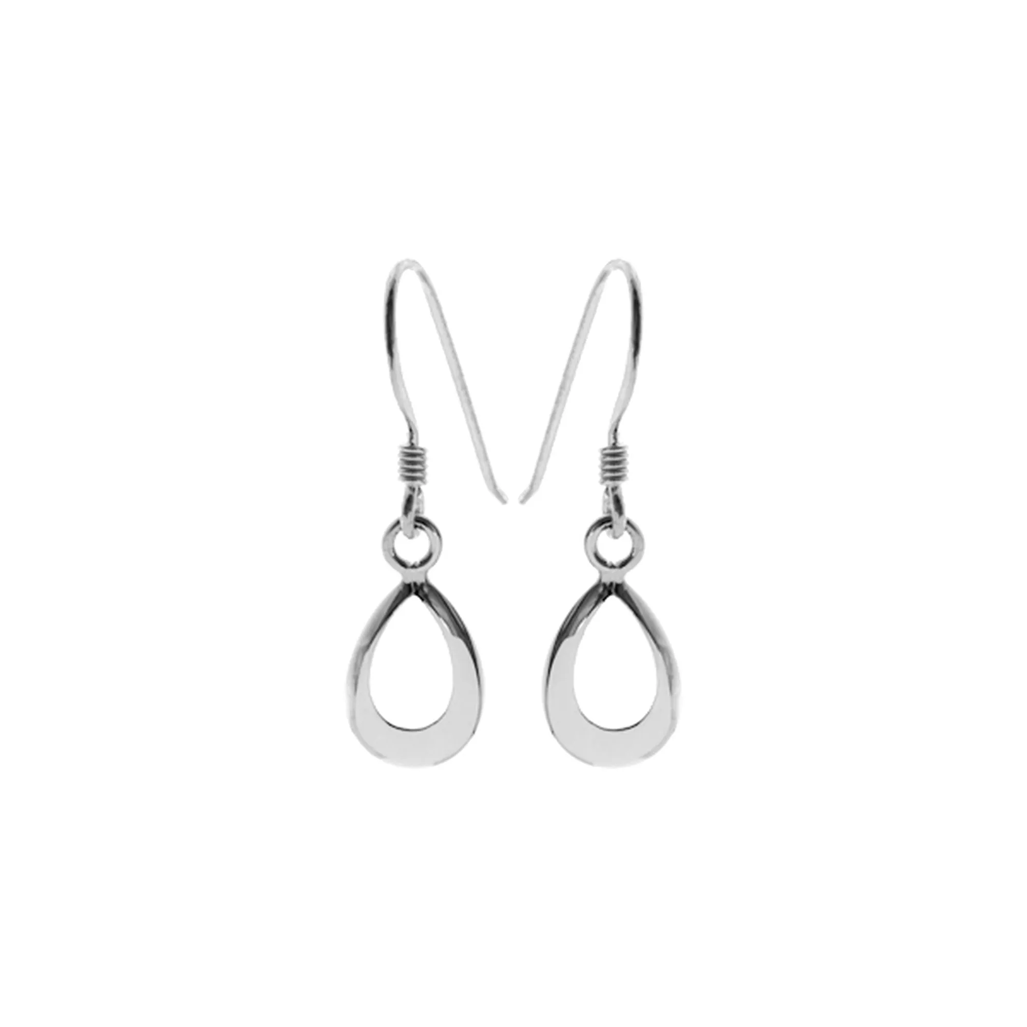 Smile small teardrop ribbon earrings