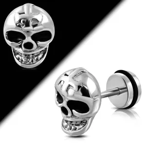 Smiling Skull Earrings (#e055)