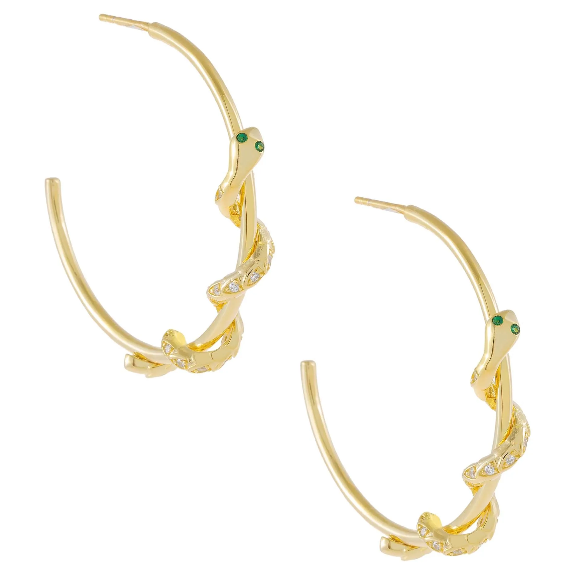 Snake Hoop Earring
