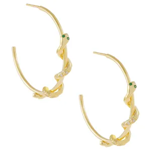 Snake Hoop Earring