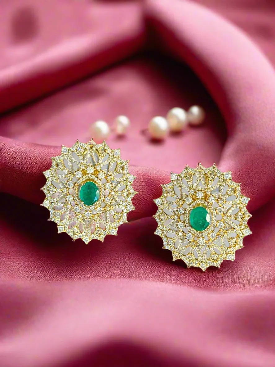 Snowflake Studs with a Touch of Royalty – A Gift Mom Deserves