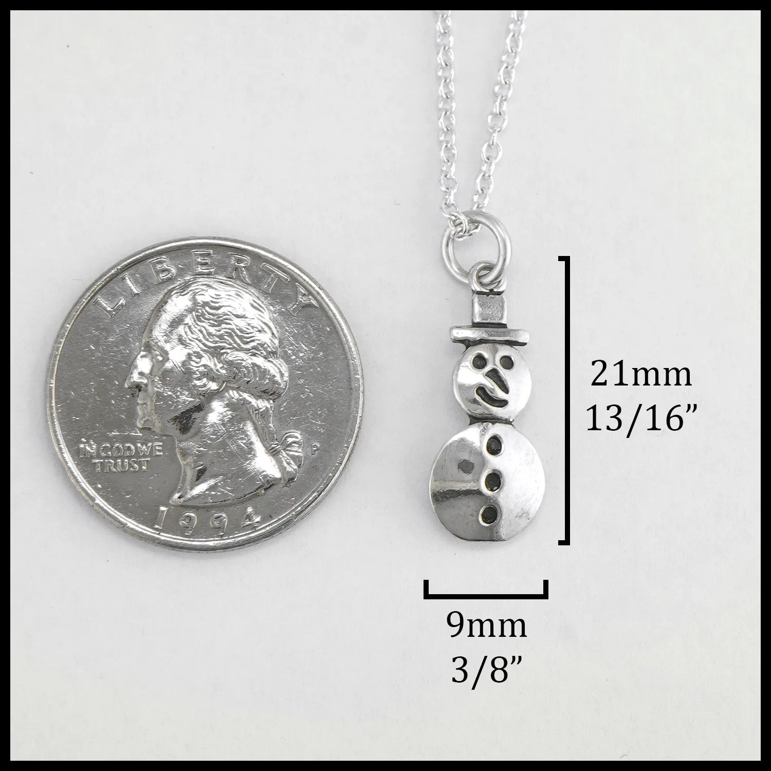 Snowman Pendant and Earring Set