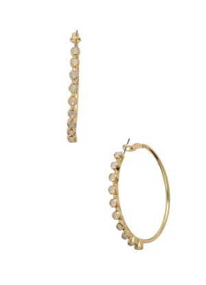 Sorrelli Bessie Hoop Earrings - Sage Green