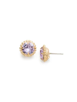 Sorrelli Simplicity Stud Earrings - Violet