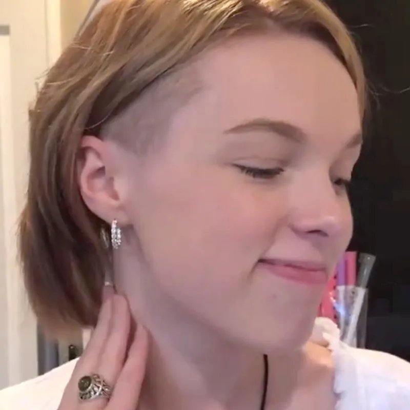 Sparkling Jewelry Hoops Stud Earrings