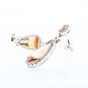 SPECIAL: Pear Imperial Topaz Drop Earrings
