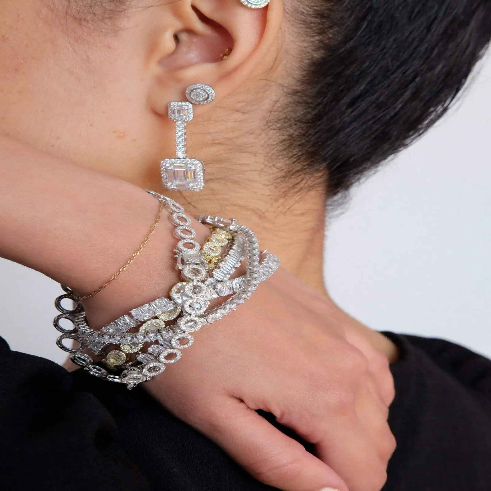 Square Drop Earring