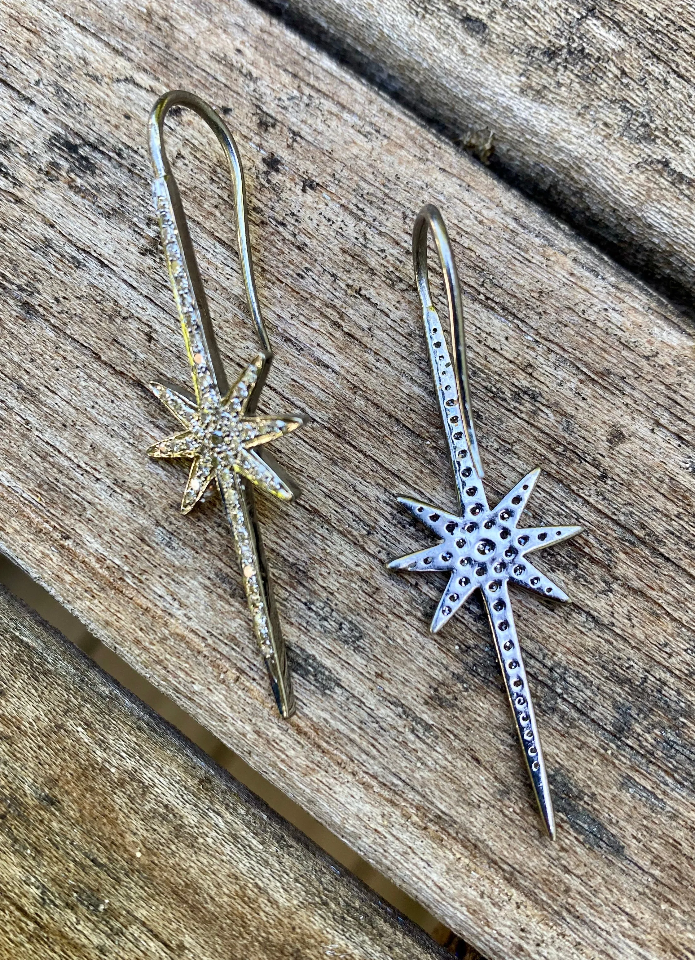 Starburst diamond earrings