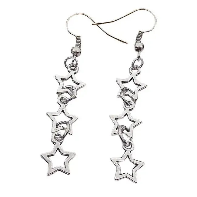 Stargirl Drop Earrings in Zinc Alloy for a Chic Look