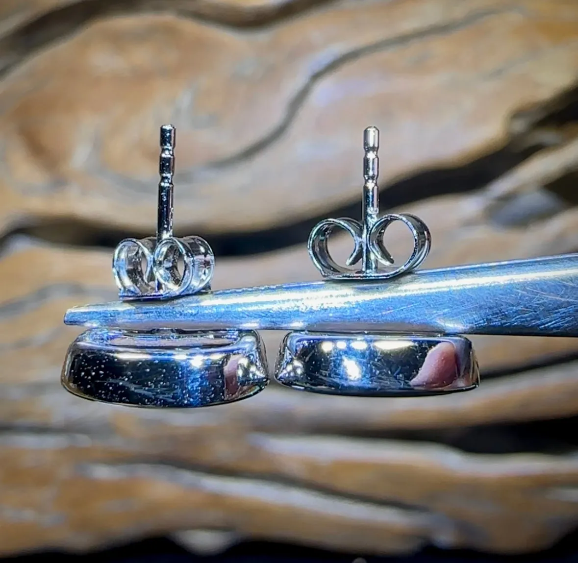 Sterling Silver - Australian Boulder Opal Doublet Stud Earrings