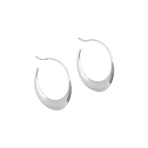 Sterling Silver Large "Sade" Hoop Earring