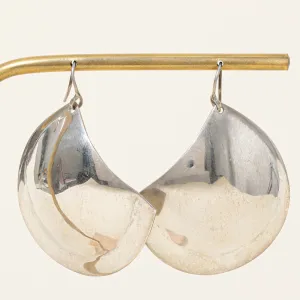 Sterling Silver Shield Earrings