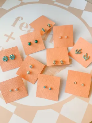 Sterling Silver Stud Earrings