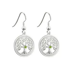 Sterling Silver Tree of Life Earrings S33230