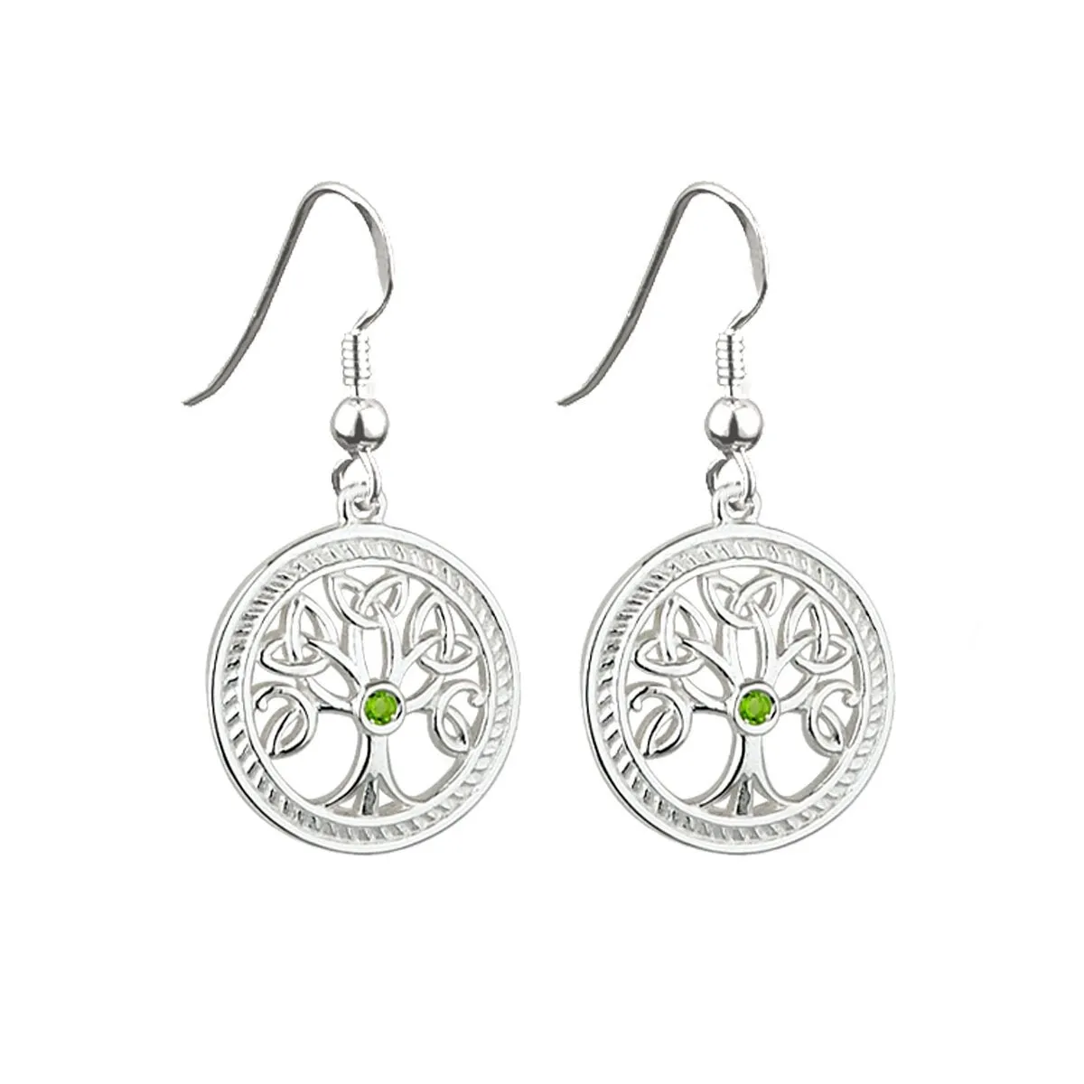 Sterling Silver Tree of Life Earrings S33230