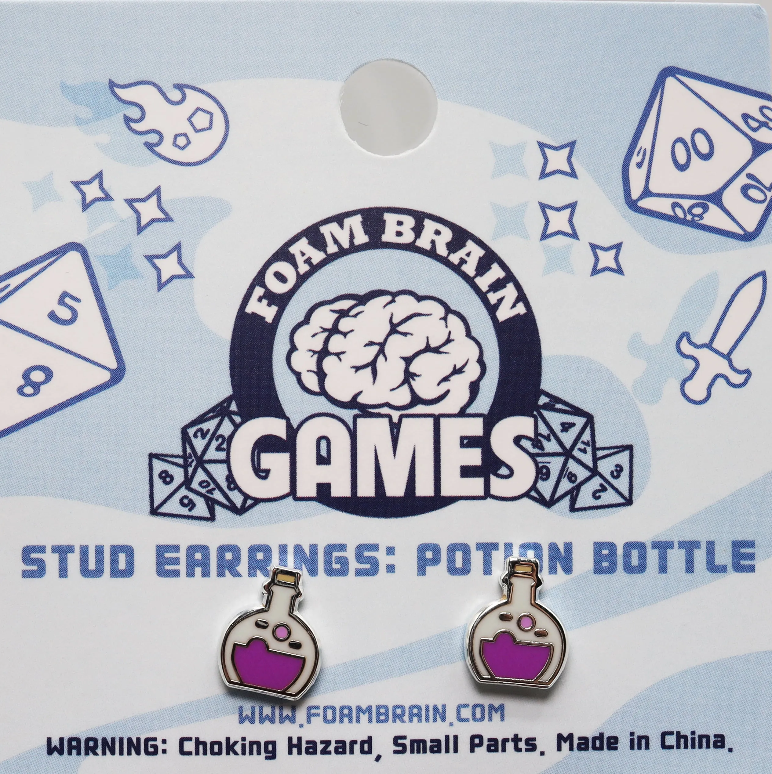 Stud Earrings: Potion Bottle